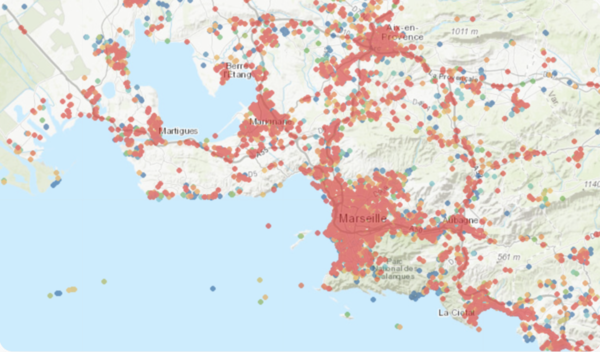 3G / 4G / 5G bitrates map,  %1$s